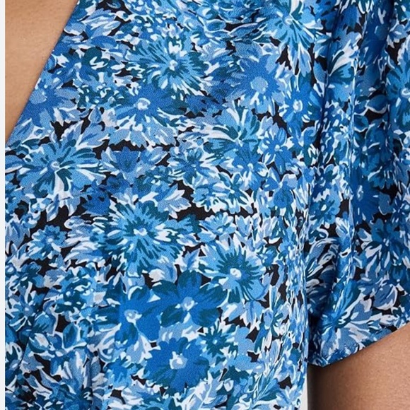 Ciao Lucia Blue Floral Midi Dress - Picture 1 of 7